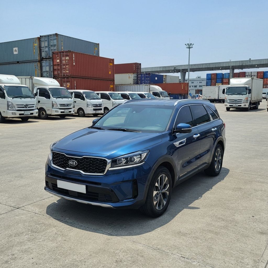 Kia Sorento at import yard