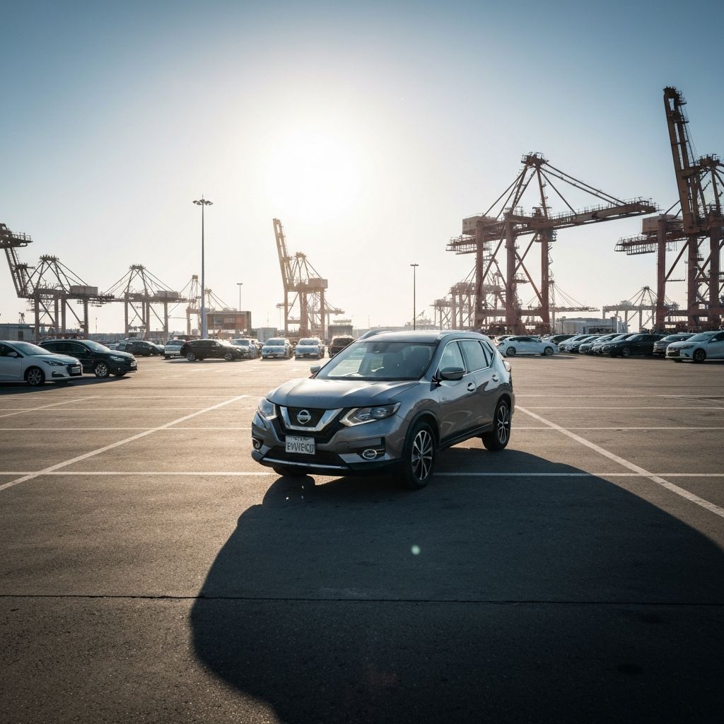 Nissan X-Trail at import terminal